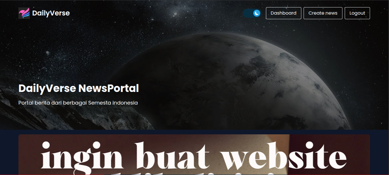DailyVerse — News Portal Development